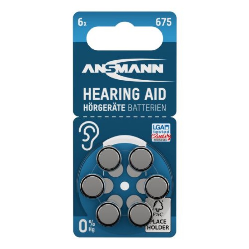 Ansmann Zinc Air 675 hearing aid battery Ansmann Zinc Air 675 hearing aid battery