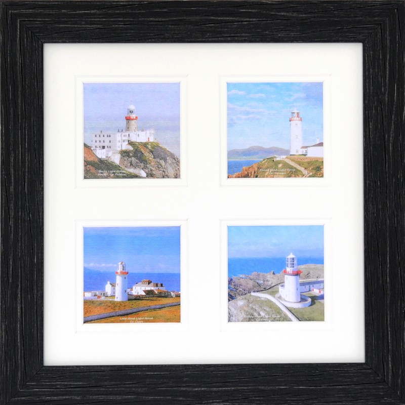 12 x 12 (4) Lighthouses S1 Black 12 x 12 (4) Lighthouses S1 Black