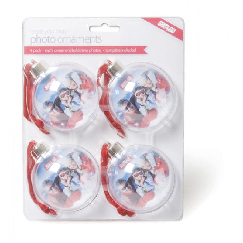 Photo Bauble Silver/Red 4 pack Photo Bauble Silver/Red 4 pack