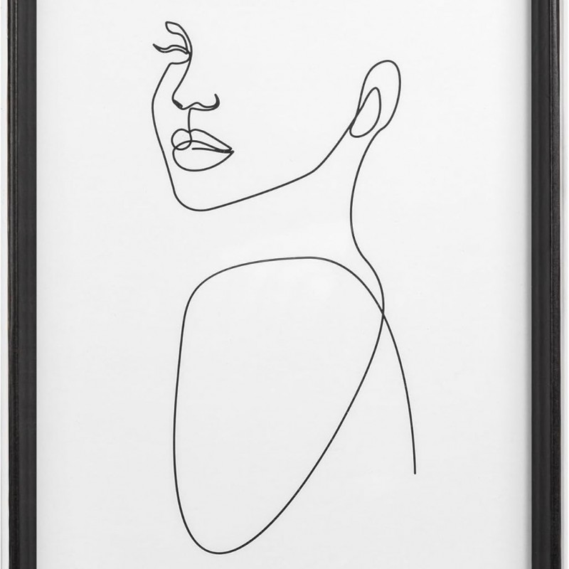 Silhouette 5x7 White/Black Silhouette 5x7 White/Black