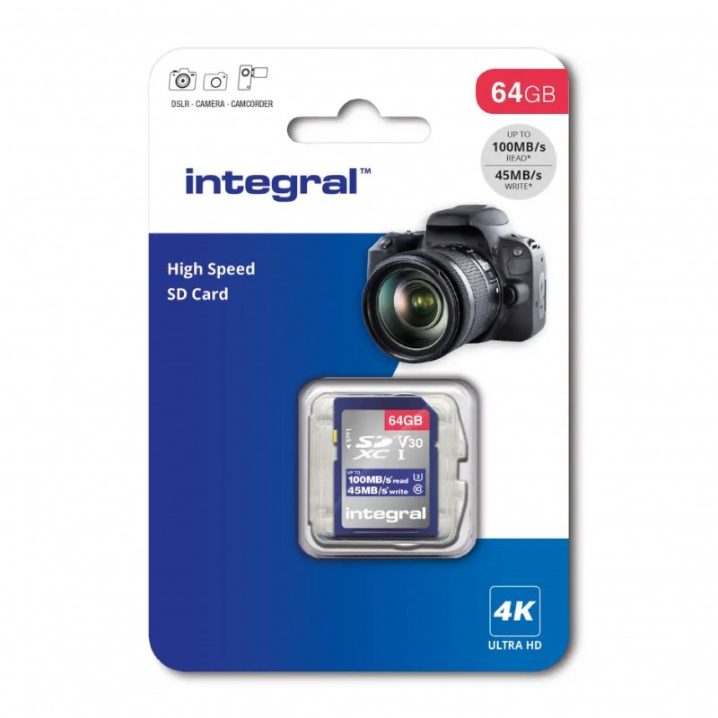 Integral 4K VIDEO V30 SD 64 CARD Integral 4K VIDEO V30 SD 64 CARD